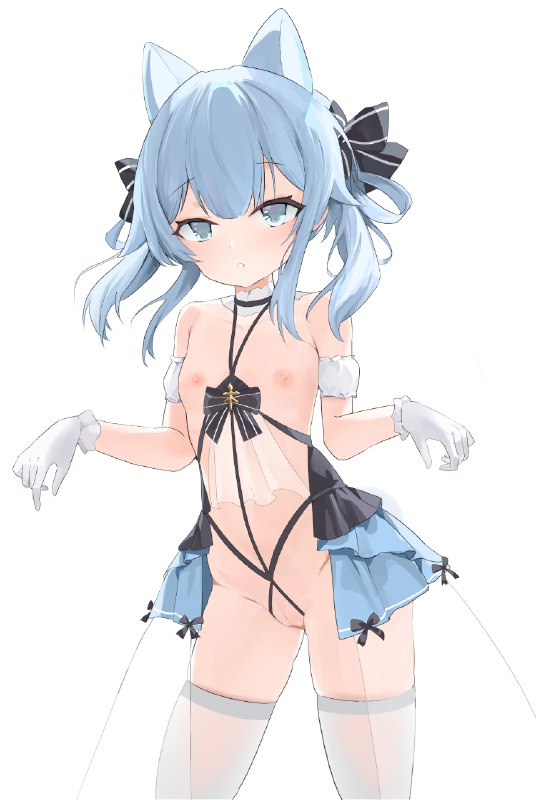 %mid% 凉波#R-18 #女の子 #碧蓝航线 #涼波(アズールレーン) #白丝 #おへそ #萝莉 #アズールレーン