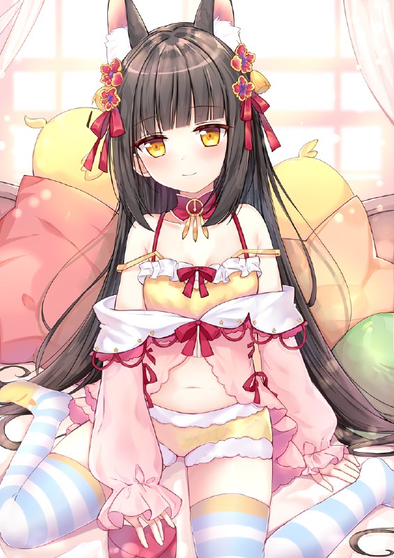 长门 / Kana#長門(アズールレーン) #碧蓝航线 #アズールレーン #ロリ #アズールレーン5000users入り #狐耳
