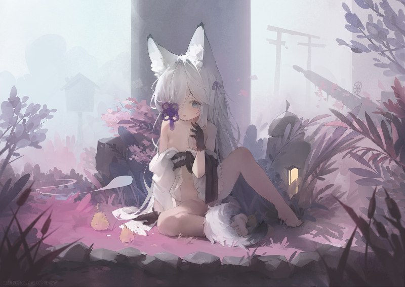 %mid% 温泉#霞(アズールレーン) #女の子 #碧蓝航线 #AzurLane #萝莉 #獣耳