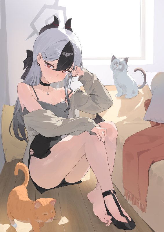 佳门其二 / id=116447284 / Riok_hh #女の子 #ブルーアーカイブ #ブルアカ #鬼方カヨコ #鬼方カヨコ(ドレス) #足指