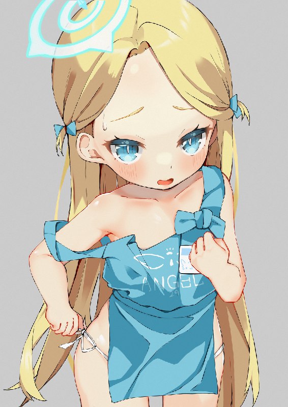 ソラちゃん / しじみん#脱ぎかけ #裸エプロン #ロリ #ソラ(ブルーアーカイブ) #ブルーアーカイブ