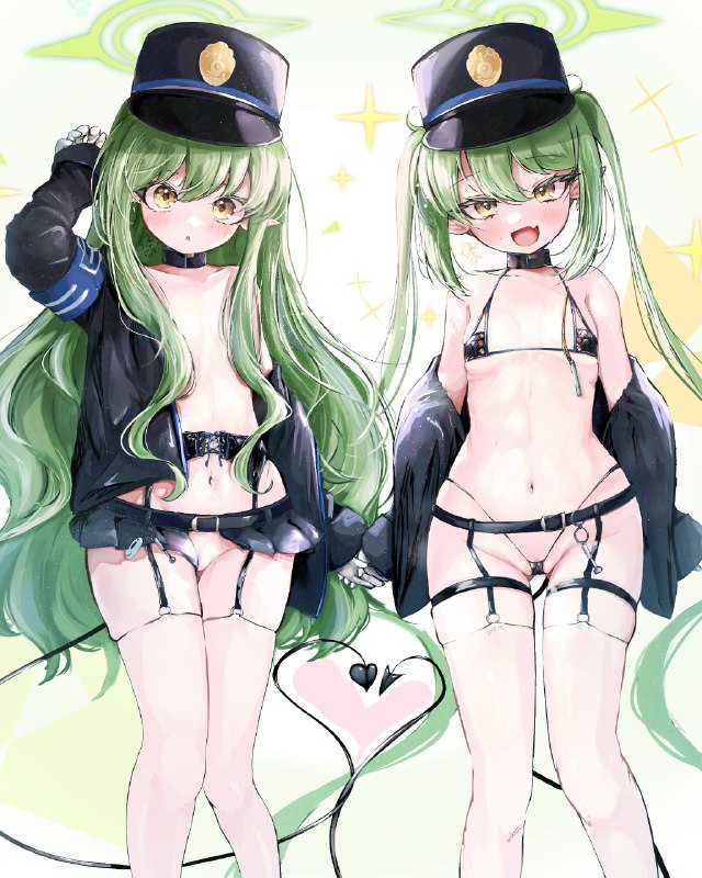 %mid% シュポサキュ#R-18 #ブルーアーカイブ #ブルアカ #BlueArchive #女の子 #橘ノゾミ #橘ヒカリ