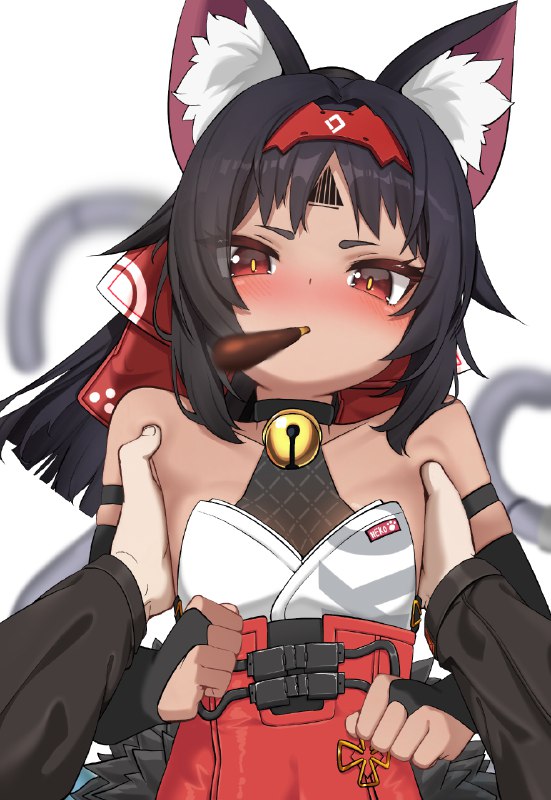 ポッキーゲームに挑戦する猫又 / おいしいクワガタ 1/3ポッキーゲームに挑戦する猫又 / おいしいクワガタ 1/3