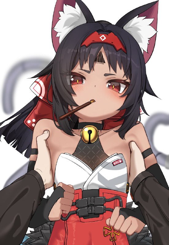 ポッキーゲームに挑戦する猫又 / おいしいクワガタ 1/3ポッキーゲームに挑戦する猫又 / おいしいクワガタ 1/3