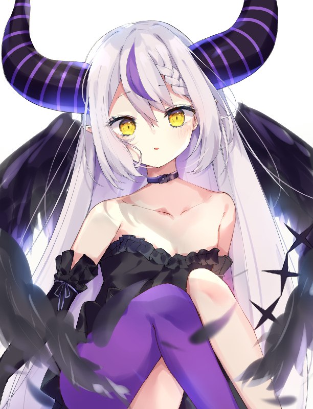 黒い羽 / 時雨しずく#ホロライブ #バーチャルYouTuber #バーチャルユーチューバー #ラプラス・ダークネス #Laplus_Artdesu #黒ワンピ #翼 #hololive #VTuber #女の子