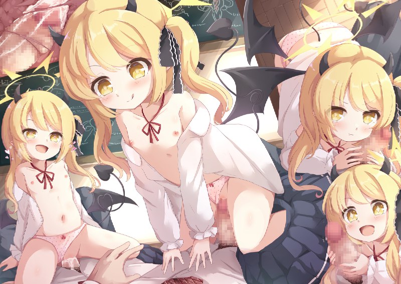  丹花イブキ#R-18 #ブルーアーカイブ #丹花イブキ #ロリ #女の子 #ぱんつ #ずらし挿入 #先イブ