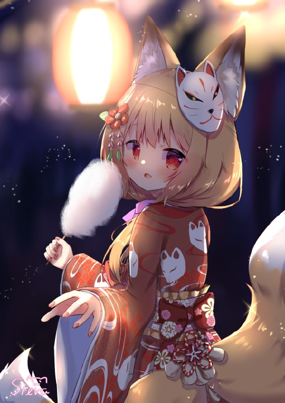  夏祭りキツネノボタンちゃん#R-18 #花騎士 #キツネノボタン(花騎士) #ロリ #狐耳 夏祭りキツネノボタンちゃん#R-18 #花騎士 #キツネノボタン(花騎士) #ロリ #狐耳