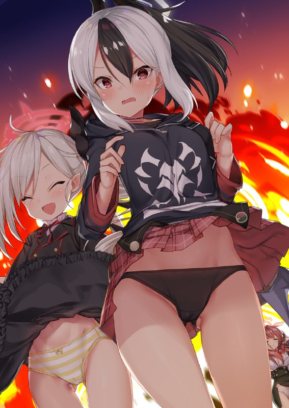  Skeb#ブルーアーカイブ #鬼方カヨコ #陸八魔アル #浅黄ムツキ #ぱんつ #縞パン Skeb#ブルーアーカイブ #鬼方カヨコ #陸八魔アル #浅黄ムツキ #ぱんつ #縞パン