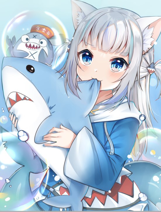 GURA / 凜凜魚＠FANBOX開設お#女の子 #貓耳 #VTuber #がうる・ぐら #GawrGura #バーチャルYouTuber #ホロライブ #HololiveEN