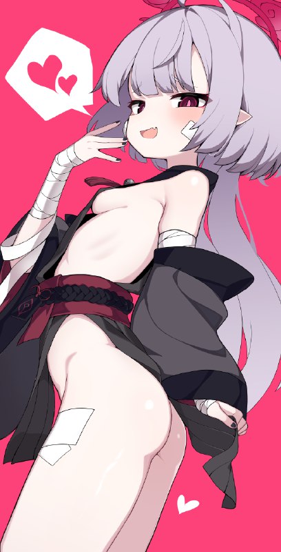  シュロ#ブルーアーカイブ #ブルアカ #BlueArchive #箭吹シュロ #シュロ(ブルーアーカイブ) #ロリ #はいてない #花鳥風月部