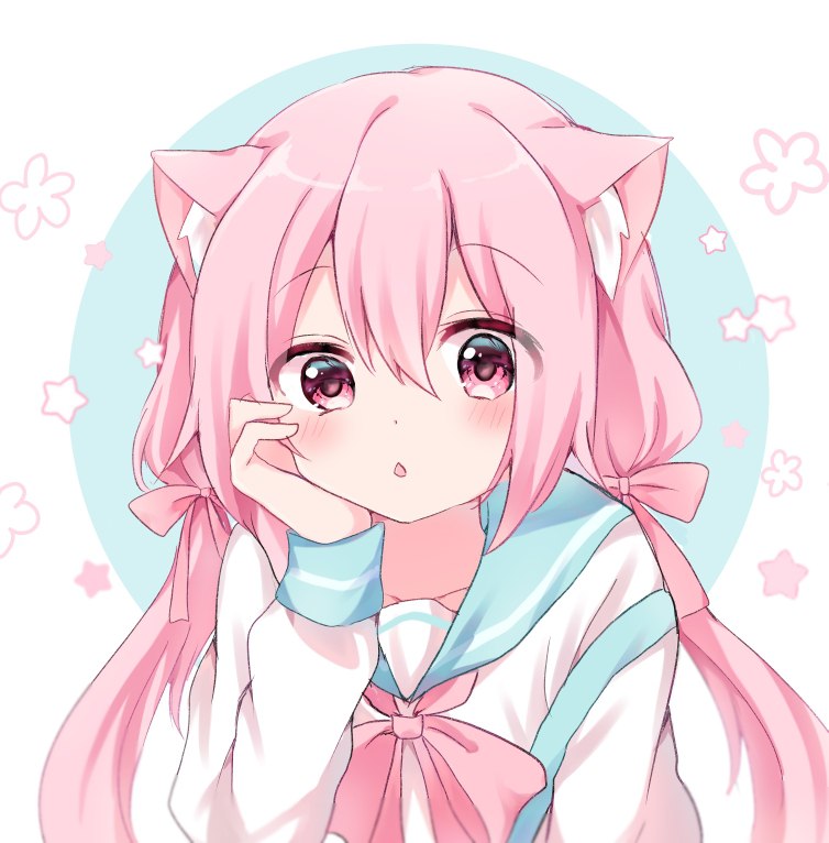  ピンク猫#猫耳 #ピンク髪 #オリジナル #ロリ ピンク猫#猫耳 #ピンク髪 #オリジナル #ロリ