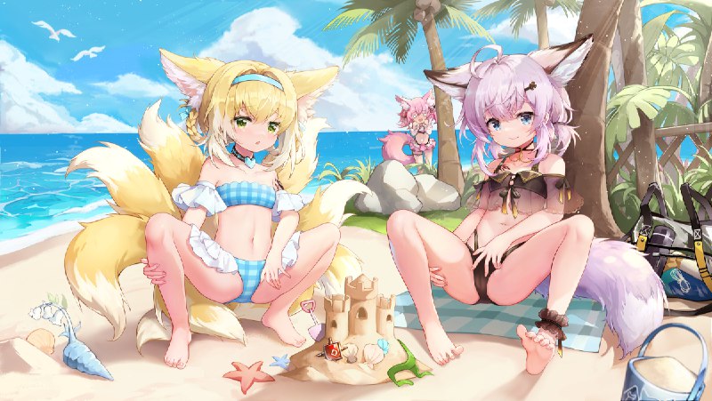  リク絵　スズランとススーロ#R-18 #アークナイツ #明日方舟 #铃兰 #苏苏洛 #スズラン(アークナイツ) #ススーロ(アークナイツ) #裸足 #水着 #おしっこ リク絵　スズランとススーロ#R-18 #アークナイツ #明日方舟 #铃兰 #苏苏洛 #スズラン(アークナイツ) #ススーロ(アークナイツ) #裸足 #水着 #おしっこ