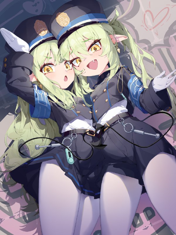 シュポガキ / id=119296519 / 182＠お仕事募集中 #ブルーアーカイブ #ハイランダー鉄道学園 #ブルアカ #女の子 #シュポガキ #橘ノゾミ #橘ヒカリ #BlueArchive #白タイツ