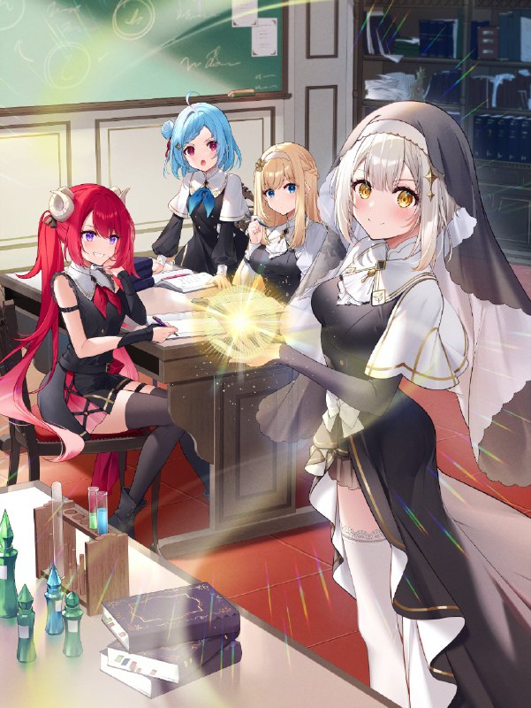 『転生王女と天才令嬢の魔法革命』『聖女先生の魔法は進んでる！』原作公式#2月20日新刊発売予定！