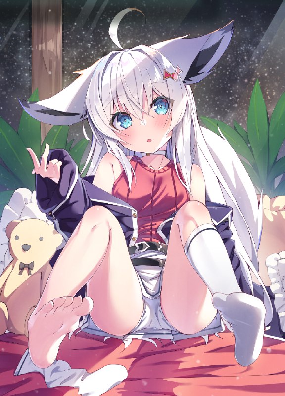 なでなでして？ / ようづき#オリジナル #裸足 #パンチラ #獣耳