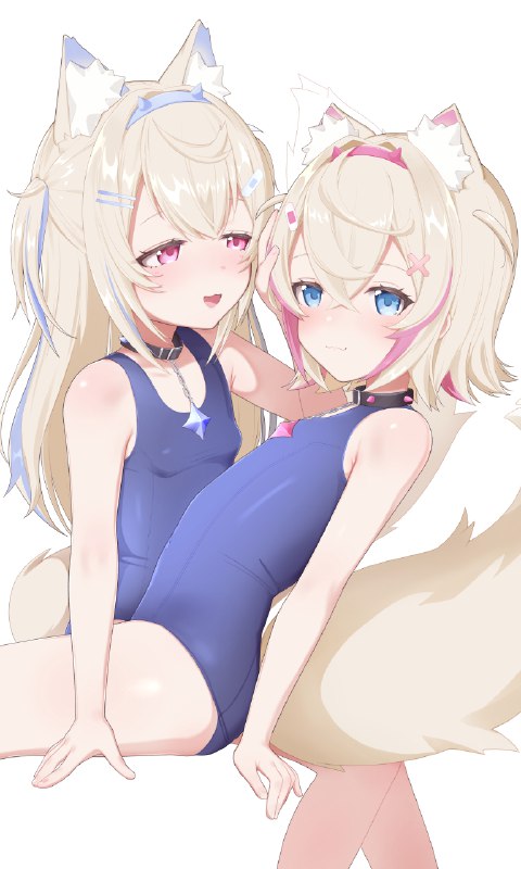 FUWAMOCOスク水 / id=116902196 / Gokiburi #バーチャルYouTuber #ホロライブ #FUWAMOCO #モココ・アビスガード #フワワ・アビスガード #ロリ #スク水