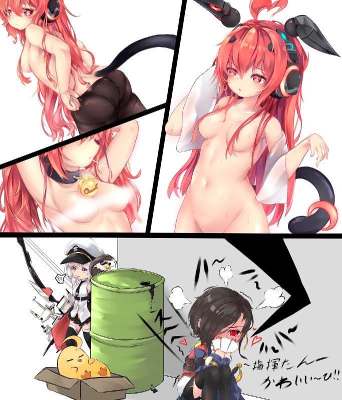 うちの子はアズールレーンの指揮官！？ / Neko玉#アズールレーン #アーク・ロイヤル(アズールレーン) #エンタープライズ(アズールレーン) #うちの子 #ロリ #女の子 #猫耳 #オリキャラ #ちっぱい #アズールレーン500users入り