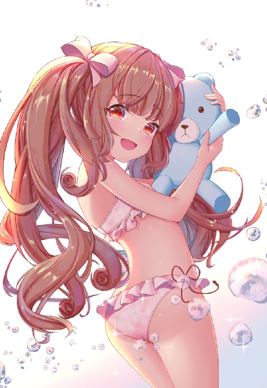  灯花#里見灯花 #マギアレコード #マギレコ #女の子 #ロリ #水着 #魔法少女まどか☆マギカ #女児水着