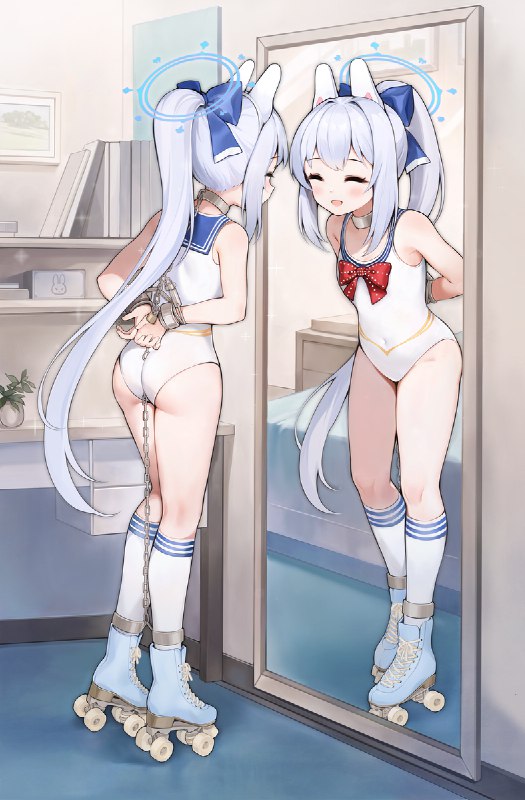 月雪宫子的俘虏逃脱训练#月雪ミヤコ #BlueArchive #ブルーアーカイブ #拘束 #ローラースケート #足枷 #自縛 #手錠 #裸エプロン #ニーソ月雪宫子的俘虏逃脱训练#月雪ミヤコ #BlueArchive #ブルーアーカイブ #拘束 #ローラースケート #足枷 #自縛 #手錠 #裸エプロン #ニーソ