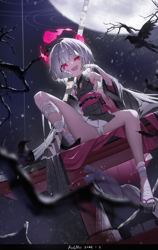 2024第一张图 | 国家级炼铜术士赤沐2号机 #pixiv 