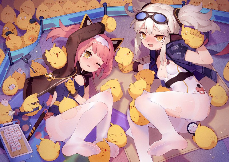 あけましておめでとう！ / 翼つばさ#白タイツ #ソックス足裏 #U-81(アズールレーン) #U-96(アズールレーン) #足裏