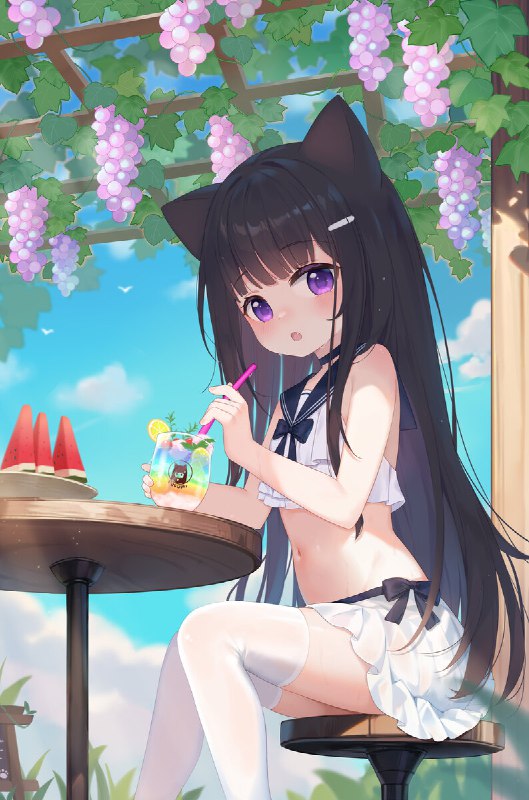 夏日冰饮 by (@fufumi)