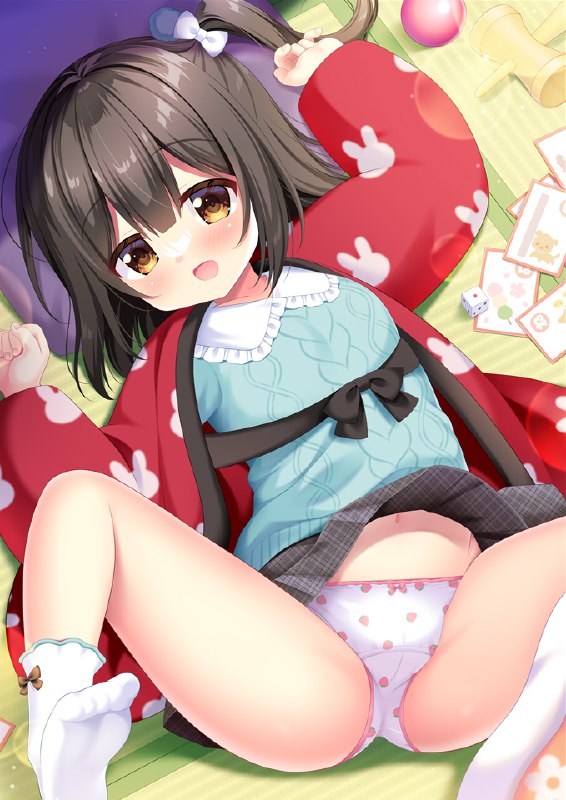 #NSFW ごろごろまったり♬ / ゆゆまつ#仕事絵 #ロリ #ぱんつ #苺パンツ #高品質パンツ #顔を埋めたい股間