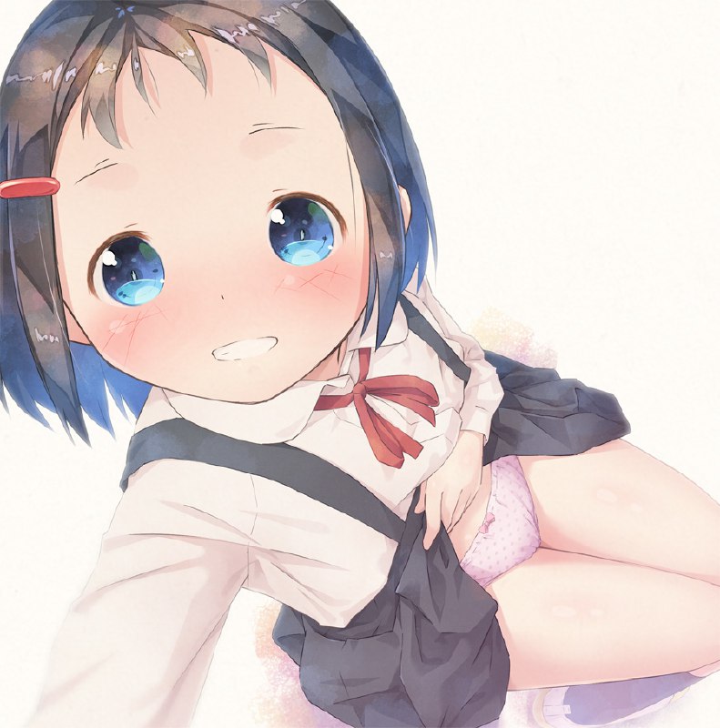 自分課題59 / pu-en#オリジナル #たくしあげ #吊りスカート #お子様パンツ