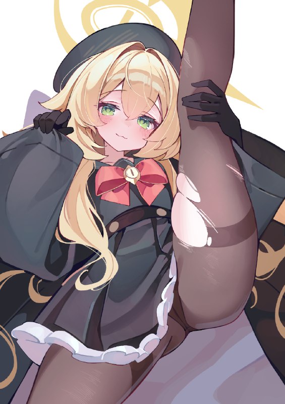  教授ちゃん#BlueArchive #ブルアカ #ブルーアーカイブ #ニヤニヤ教授 #黒タイツ #黒スト #女の子