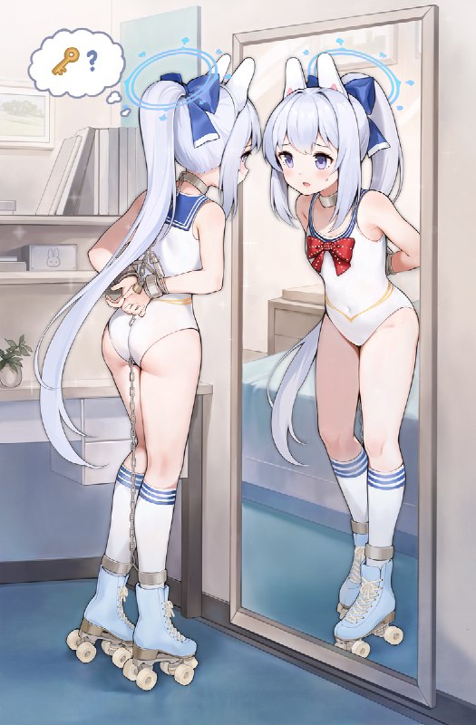 月雪宫子的俘虏逃脱训练#月雪ミヤコ #BlueArchive #ブルーアーカイブ #拘束 #ローラースケート #足枷 #自縛 #手錠 #裸エプロン #ニーソ月雪宫子的俘虏逃脱训练#月雪ミヤコ #BlueArchive #ブルーアーカイブ #拘束 #ローラースケート #足枷 #自縛 #手錠 #裸エプロン #ニーソ