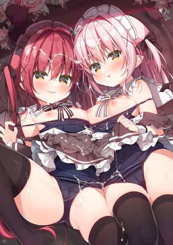 ごほうしサキュバスちゃん#R-18 #オリジナル #スク水ごほうしサキュバスちゃん#R-18 #オリジナル #スク水