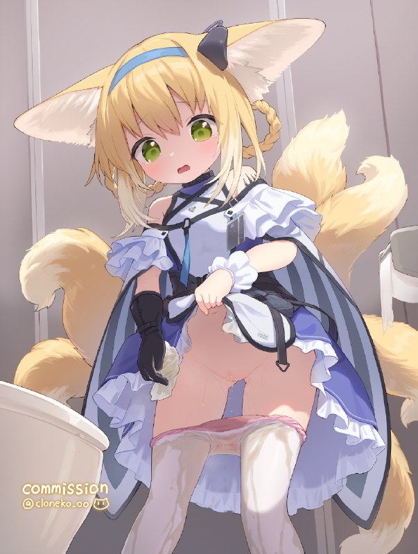  Skeb依頼２７#R-18 #スズラン(アークナイツ) #明日方舟 #おもらし #白タイツ Skeb依頼２７#R-18 #スズラン(アークナイツ) #明日方舟 #おもらし #白タイツ