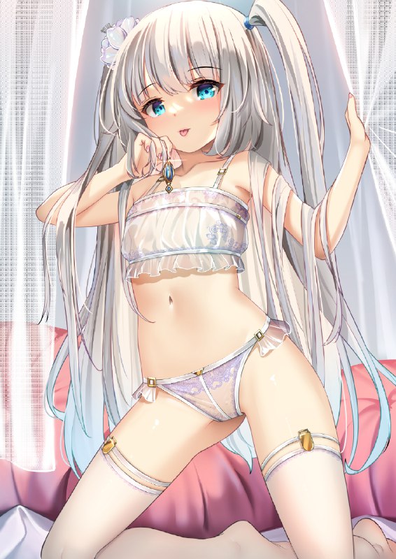  ホワイト#女の子 #オリジナル #下着 #高品質パンツ #ふともも #お腹 #へそ #ぱんつ #剥ぎ取りたいパンツ