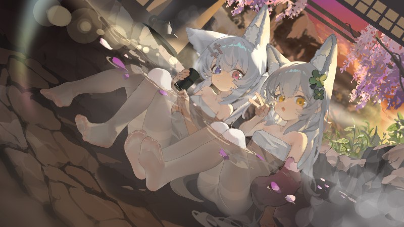 【约稿展示】狐狸热汤#R-18 #女の子 #銀髪 #白毛 #兽耳 #萝莉 #裸足 #白丝 #OC【约稿展示】狐狸热汤#R-18 #女の子 #銀髪 #白毛 #兽耳 #萝莉 #裸足 #白丝 #OC