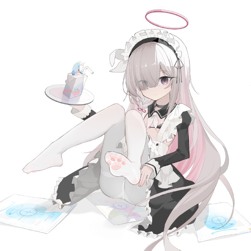  女仆普拉娜#女の子 #女仆装 #萝莉 #蔚蓝档案 #白毛 #裸足 #白丝 #黑丝 #普拉娜 女仆普拉娜#女の子 #女仆装 #萝莉 #蔚蓝档案 #白毛 #裸足 #白丝 #黑丝 #普拉娜