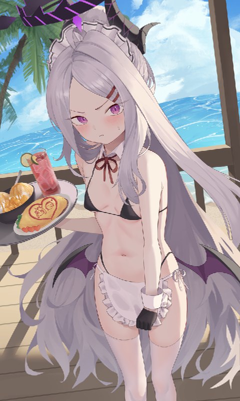  水着メイドヒナのサービス#R-18 #ブルーアーカイブ #BlueArchive #空崎ヒナ #水着 #裸エプロン #裸ニーソ 水着メイドヒナのサービス#R-18 #ブルーアーカイブ #BlueArchive #空崎ヒナ #水着 #裸エプロン #裸ニーソ