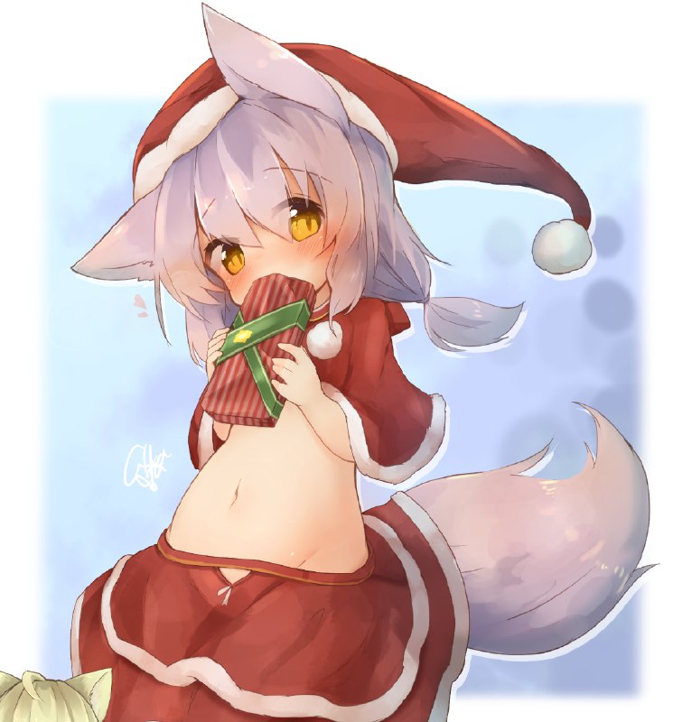 メリークリスマス！！ / すなぷあ#オリジナル #女の子 #おなか #獣耳 #ロリ #クリスマス