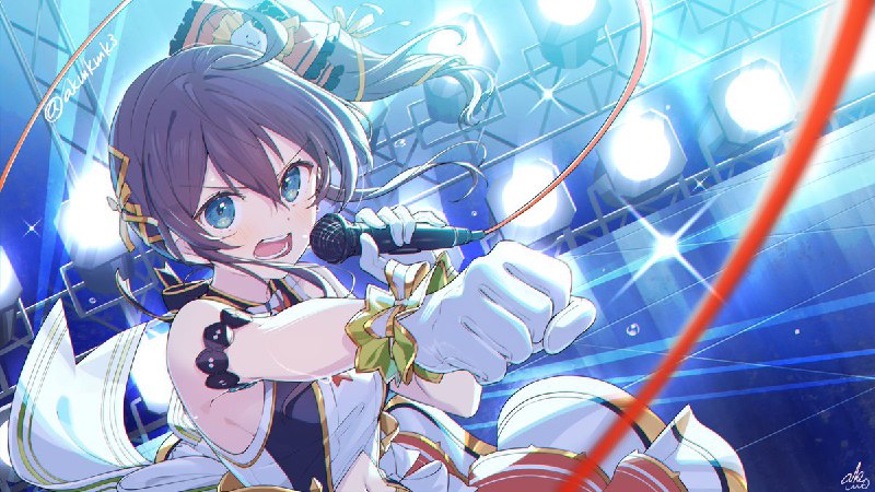 夏色まつりさんのお誕生日3Dライブ #夏色ReSTART にてメインビジュアルを担当いたしました〜！！！✨心揺さぶられる素敵なライブをありがとうございました！🙏誇り高く凛々しいアイドルまつりさんを描けて楽しかったです！#祭絵