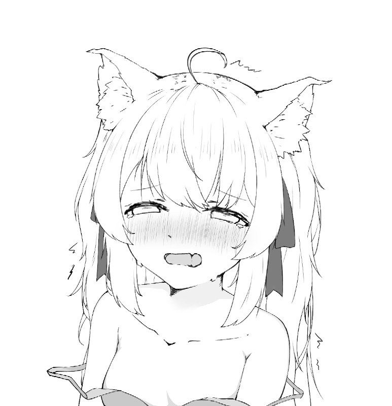 #NSFW shanoa / 境之世界#线稿 #猫娘 #夏诺雅 #shanos #shanoa