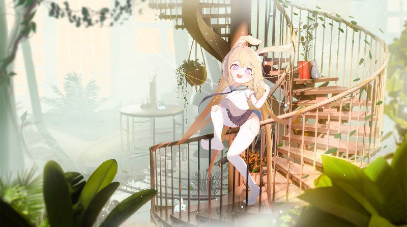 幼兔似谎，为虎作伥 / id=119402424 / 晨星kira #白丝 #设定 #脚 #金发 #兔娘 #兽娘 #萝莉 #loli #少女