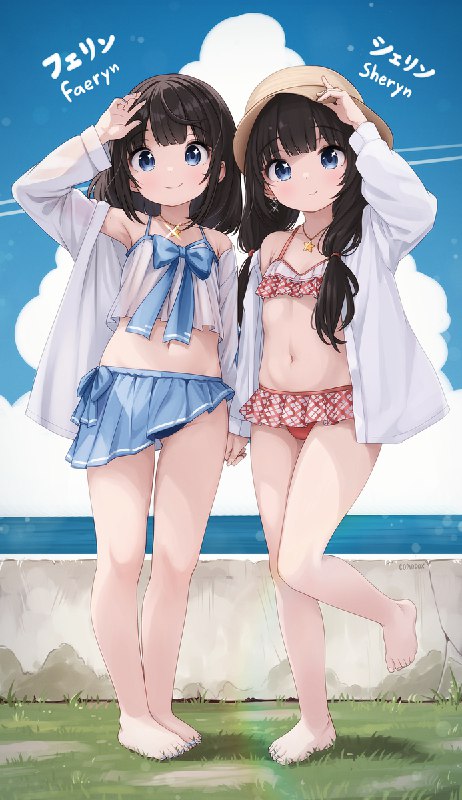  Faesheryn Vacation#シェリン #フェリン #Sheryn #Faeryn #水着 #双子 Faesheryn Vacation#シェリン #フェリン #Sheryn #Faeryn #水着 #双子