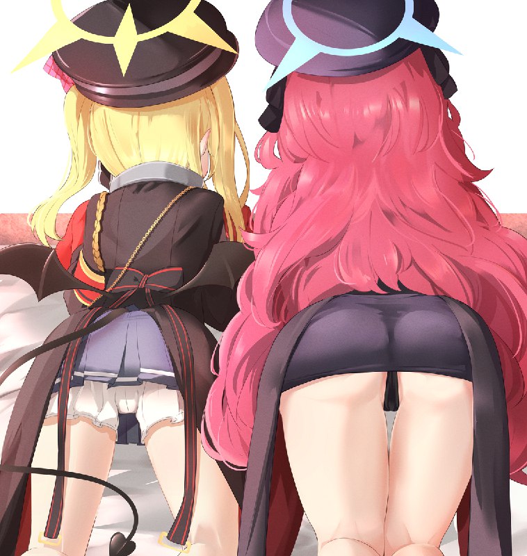  後ろ姿#R-18 #ブルーアーカイブ #丹花イブキ #棗イロハ #ロリ 後ろ姿#R-18 #ブルーアーカイブ #丹花イブキ #棗イロハ #ロリ