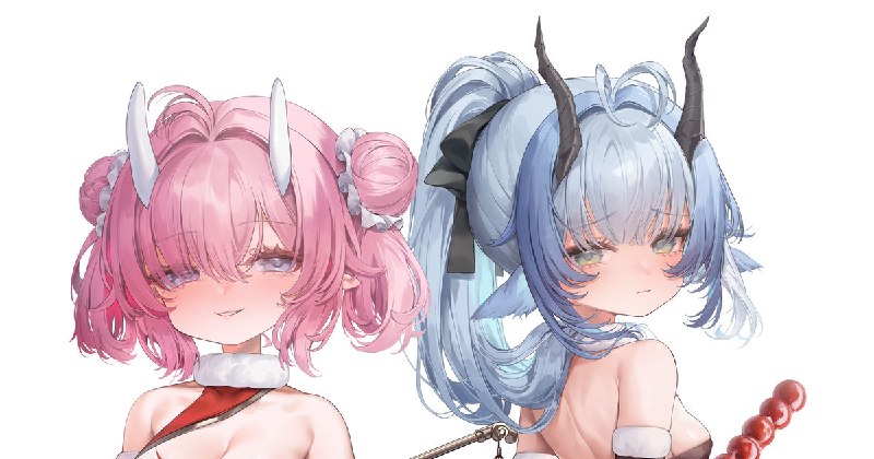 2024ピンクです&青です