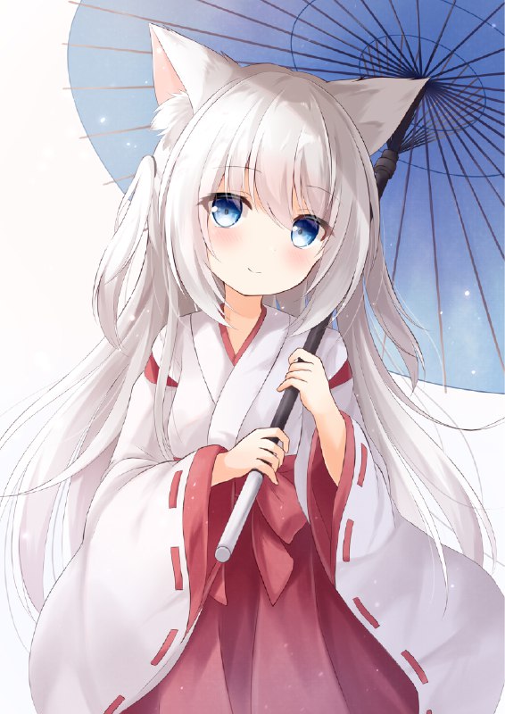 狐巫女ちゃん / Lamina#オリジナル #女の子 #狐耳