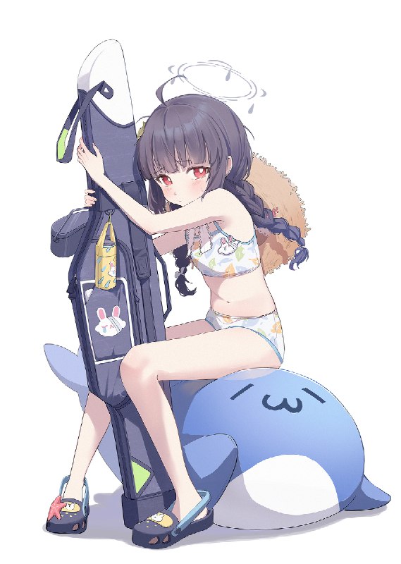  ミユ水著#碧蓝档案 #ブルアカ #BlueArchive #泳裝 #海灘 #蘿莉