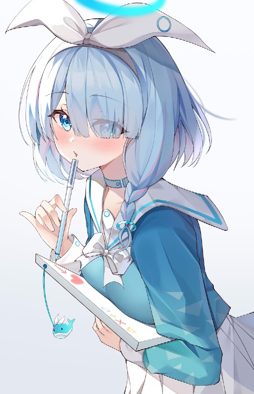 ~~~ / Arlene橘#女の子 #アロナ(ブルーアーカイブ) #ブルーアーカイブ #BlueArchive #Alona #セーラー服 #sailorsuit #ブルーアーカイブ1000users入り