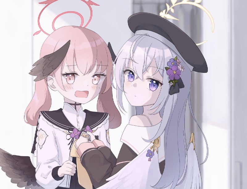 コハル&アズサ / ふみちか#ブルーアーカイブ #白洲アズサ #下江コハル #衣装チェンジ #補習授業部 #ブルーアーカイブ100users入り