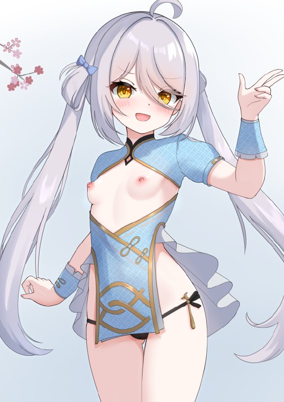 (R-18)勝利のポーズ / id=118835499 / NC731@お仕事募集中 1/4#R-18 #塵白禁域 #安卡西亞 #Snowbreak #女の子 #ロリ #パンツ #貧乳