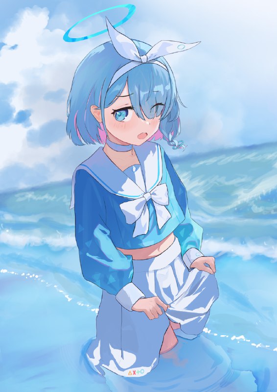 无题 / id=119153968 / 心空妙有my #蔚蓝档案 #ブルーアーカイブ #アロナ #ブルアカ #アロナ(ブルーアーカイブ) #BlueArchive #女の子 #セーラー服