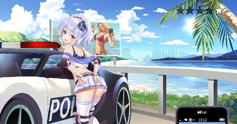 被逮捕的轮滑少女